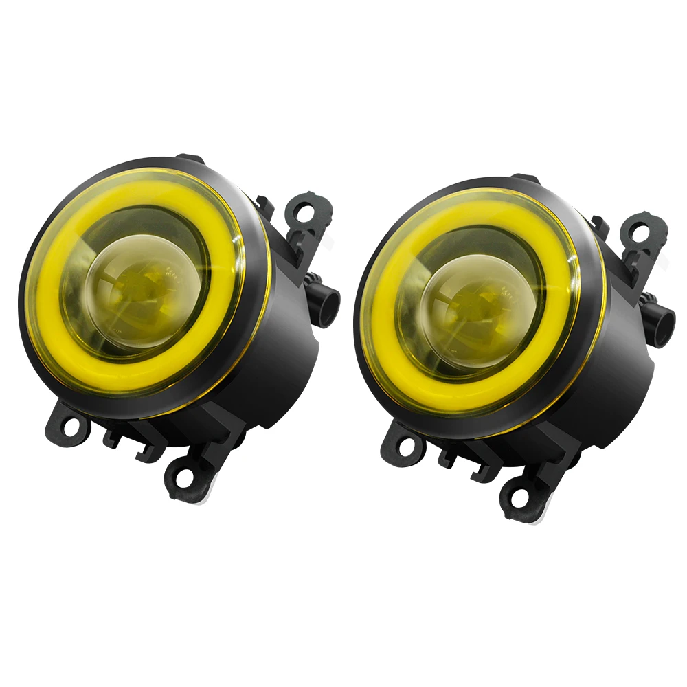 2 pièces 30W 3000LM Antibrouillard Oeil D'ange DRL Pour Ford Focus MK2 MK3 2008-2015 Voiture LED COB Brouillard Feu de Circulation Diurne Accessoires