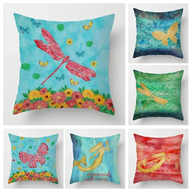 

Autumn Home Decoration Throwing Pillow Case Sofa Cushion Cover 45x45cm 45 * 45 50x50 40x40 Ocean Elements Living Room Aesthetics