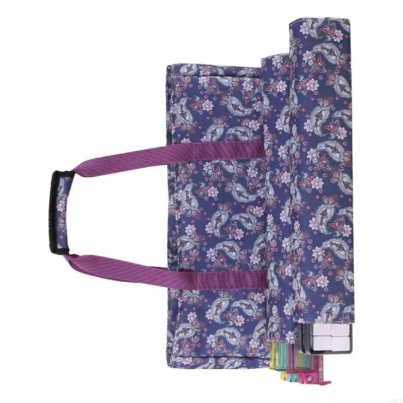 Tragbare 3-teilige Mahjong-Set-Tragetasche aus robustem Stoff und Polyester für Ausflüge und Outdoor-Spaß A2UB – Detail 3