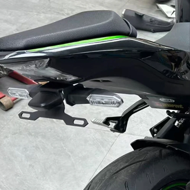 가와사키 Z900 Z900SE Z900 2017-2026용 오토바이 리어 테일 티디 번호판 브래킷, 숏 번호판 마운트 펜더 삭제