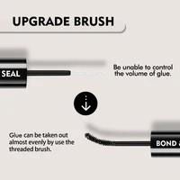 EASITENSION Glue False Eyelashes New Double Heads 2 In 1 Bond and Seal Lash Glue ,Waterproof Long Lasting 2