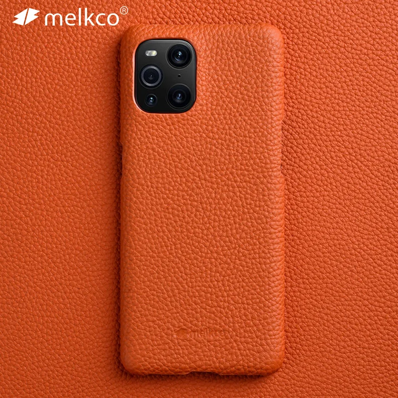 

Премиум чехол Melkco из натуральной кожи для OPPO Find X3 Pro, роскошный модный деловой высококачественный чехол из натуральной воловьей кожи для телефона, задняя крышка