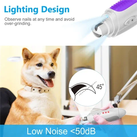 

USB Electric Pet Nail Grinder Painless Polishing Dog Cat Nail Clippers Trimmer Grooming Cutter Paws Supplies