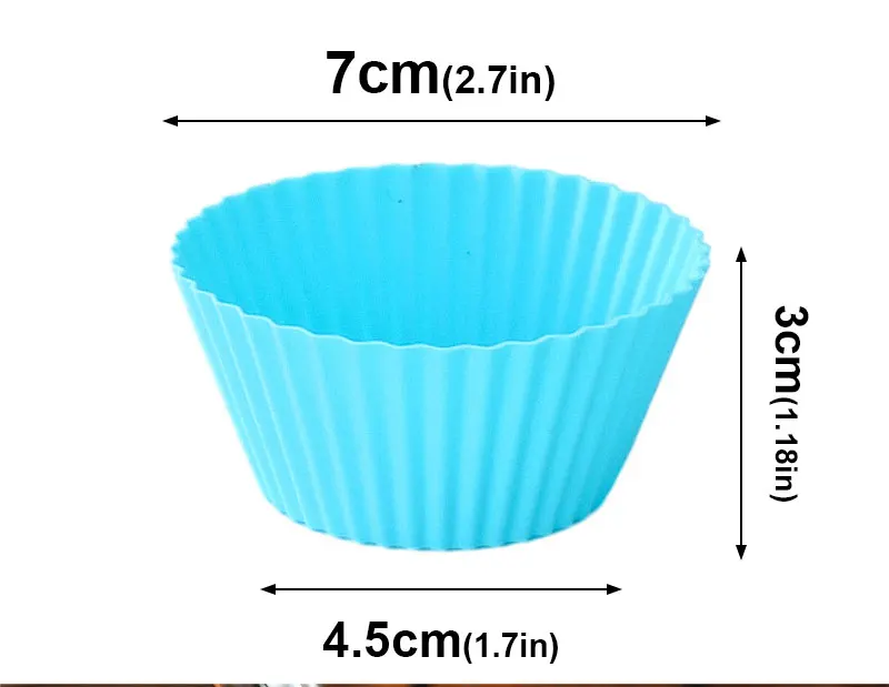 10/20/50Pcs Silicone Cupcake Baking Cups, Reusable Non-Stick Muffin Liners, Heat-Resist... - SKU SCBC1529 - UGI Packaging