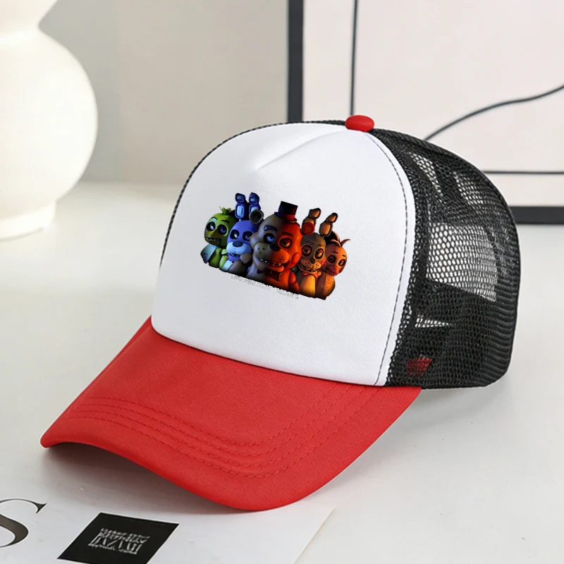 Five Nights at Freddy's Themed Mesh Baseball Cap - Cartoon Sports Hat