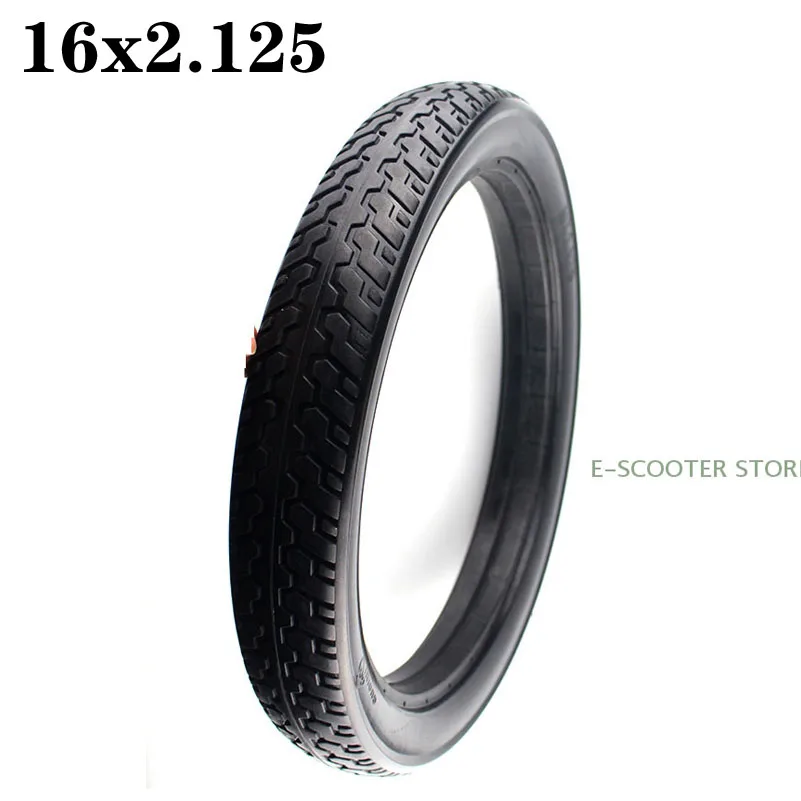 

16inch electric bicycle non-inflatable solid tires 16x2.125 mountain bike Anti Stab tyres