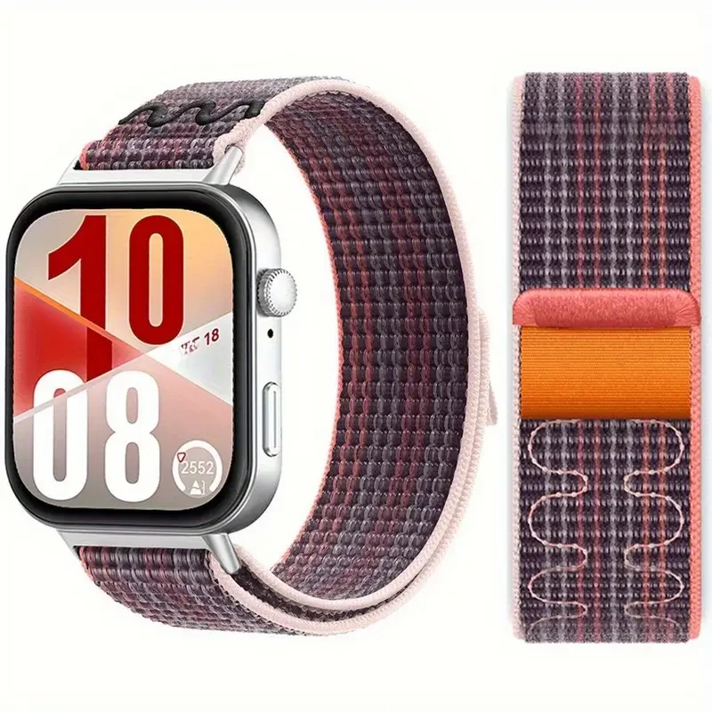 حزام نايلون لساعة Huawei Watch Fit 4 3 المنسوجة ال...