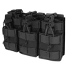 Triple Magazine Pouch Double-Layer Mag Pouches 6 Rounds Mag Bag Open-Top Molle Pouch Universal Cartridge Holder for M4 M14 M16 1