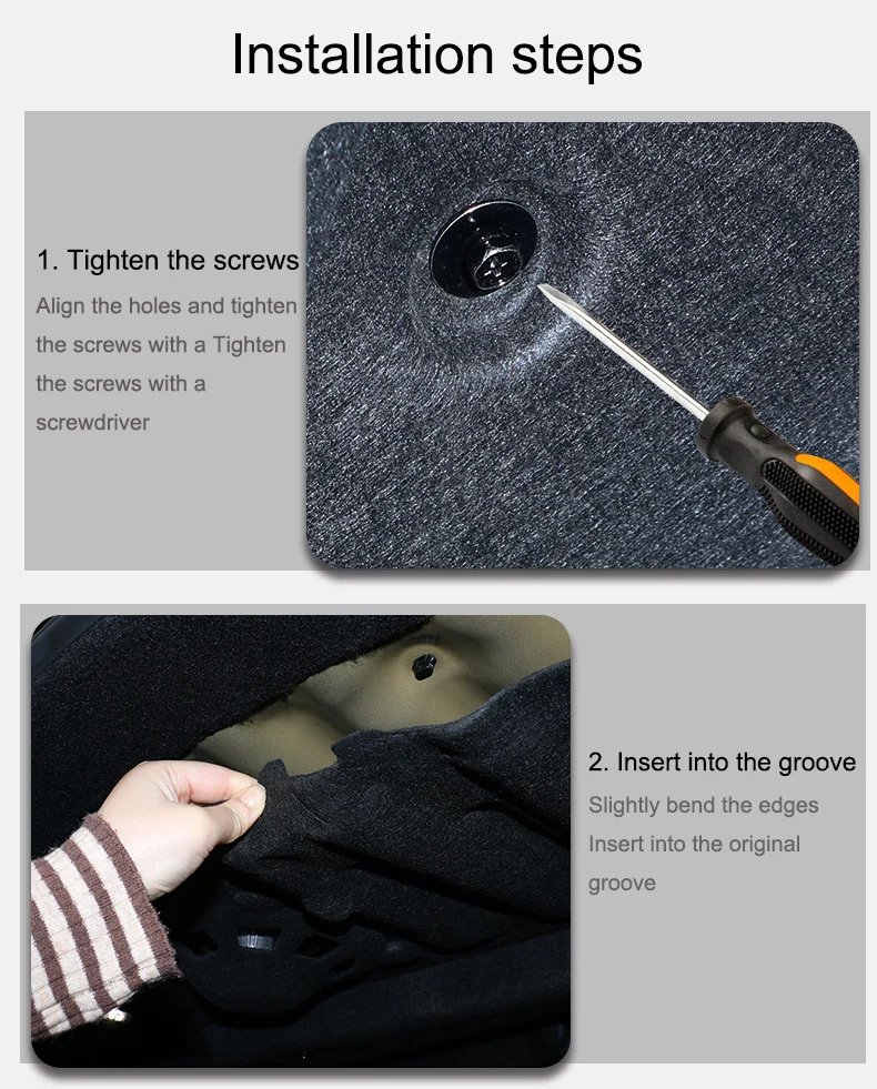 For Tesla Model 3 Highland Trunk Lid Soundproofing Cotton Model 3+ Sound Insulation Cotton Hood Trunk Sound Dust-proof Mat