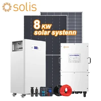 Système d'énergie solaire hybride domestique, pack complet 8 kW 8000 W 20 kW 30 kW, système d'énergie solaire hors réseau avec batterie au lithium 1