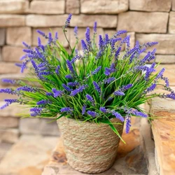 Artificial Lavender Flower Bouquet for Wedding and Home Décor (PURPLE)