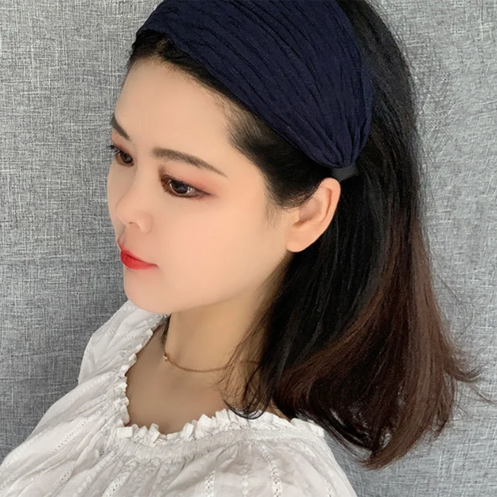 Spitze bestickte Blume Stirnband breite Frauen Haar Hoop Kopfbänder gezahnt rutschfeste Haarband Lünette Haar-Accessoires Kopfschmuck – Detail 21