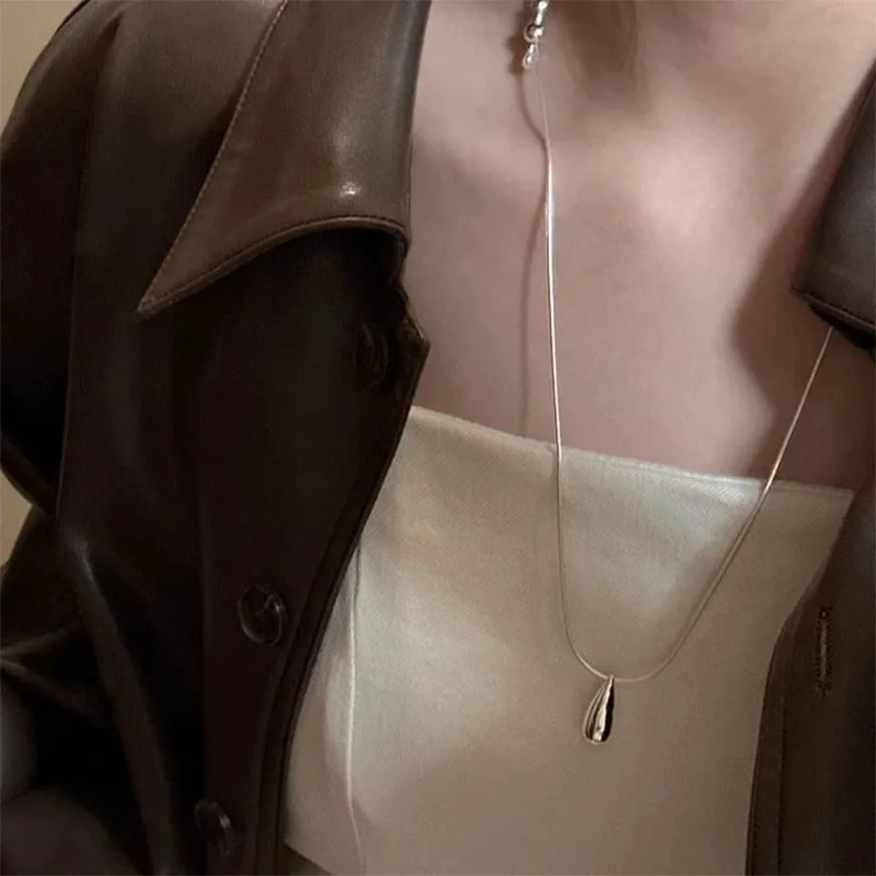 925 Sterling Silver Drop Necklace for...