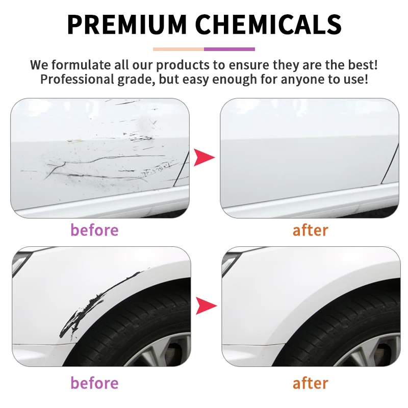Car Scratch Remover Car Polishing Kit Car Scratch Remover Kit Slight Scratch Paint Repair Wax Compound Polish Touch Up Auto Paint Car Care Maintenance Accessories
