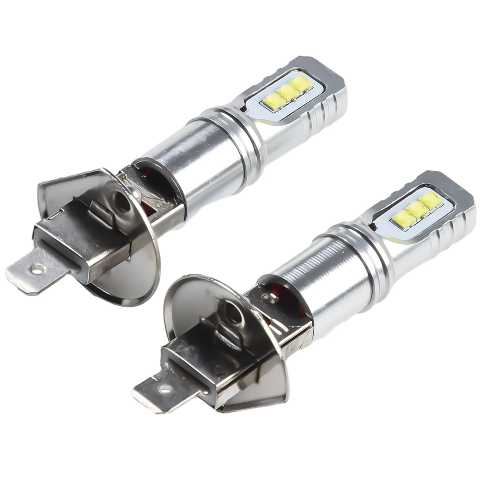 쉬운 설치 전면 헤드라이트, 하이 로우 빔 안개등, 왼쪽 금속, 2x 내구성, H1 LED 전구, DC 12V, 6 LED/전구