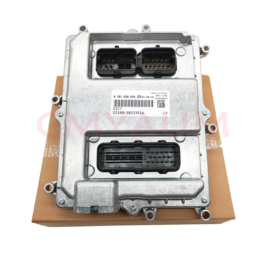 Original New Engine Computer Board ECU 0281020076 G2100-3823351A EDC7 For Yuchai Engine Yutong Bus