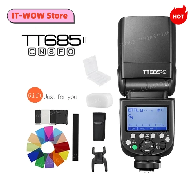 

Высокоскоростная Внешняя вспышка Godox TT685 C TT685II C ttlite TTL для вспышки Canon 1100D 1000D 7D 6D 60D 50D 600D 500D