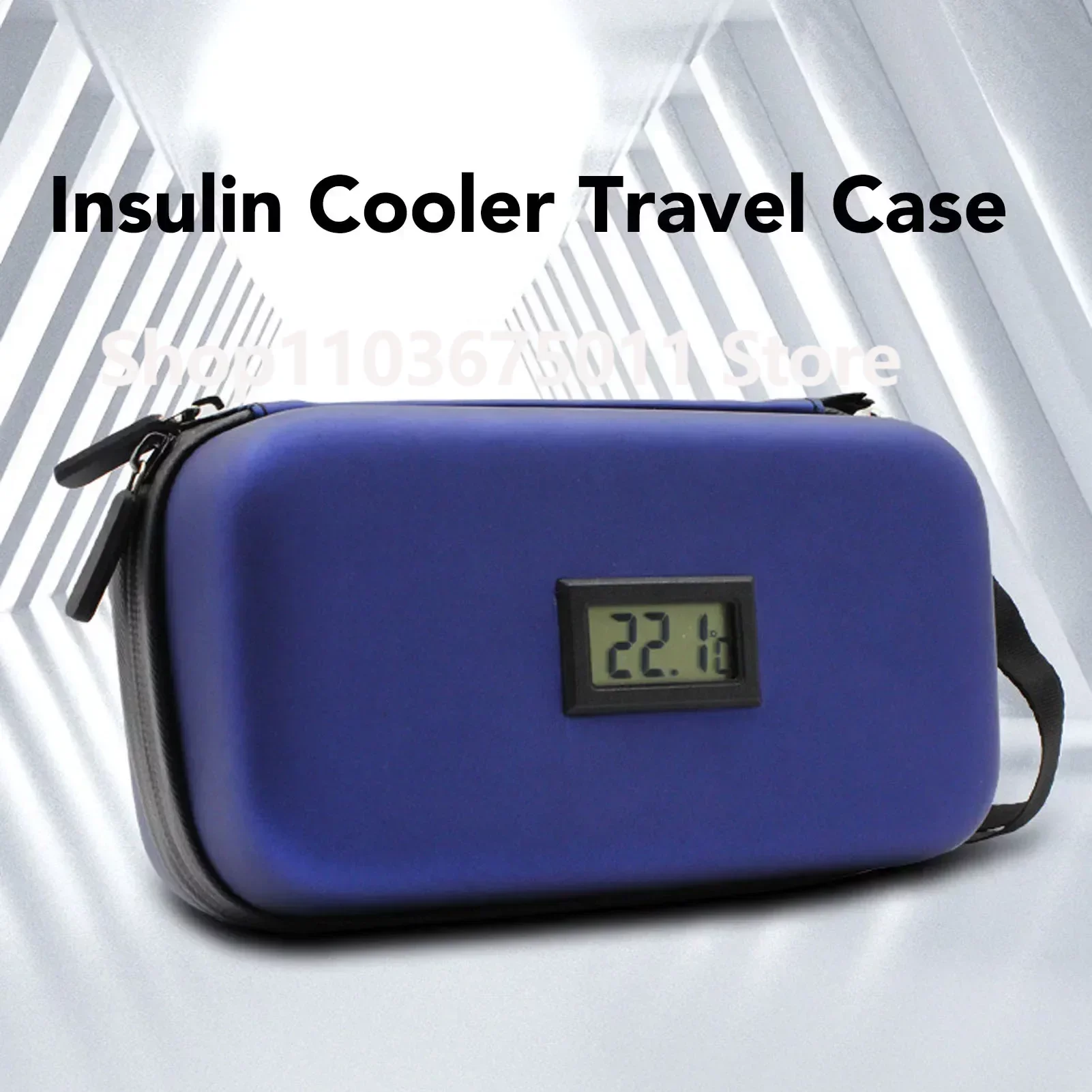 

Insulin Cooler Bag Portable Mini Travel Insulin Cooling Case Medical Heat Insulation Pouch Diabetic Supplies Temperature Display