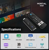 Mortal Android 14 TV Stick Full HD 4K 1080P WiFi 6 Google Voice NETFLIX Youtube Q8 BT5 24Fps Wireless Video Decode Media Player - Image 4