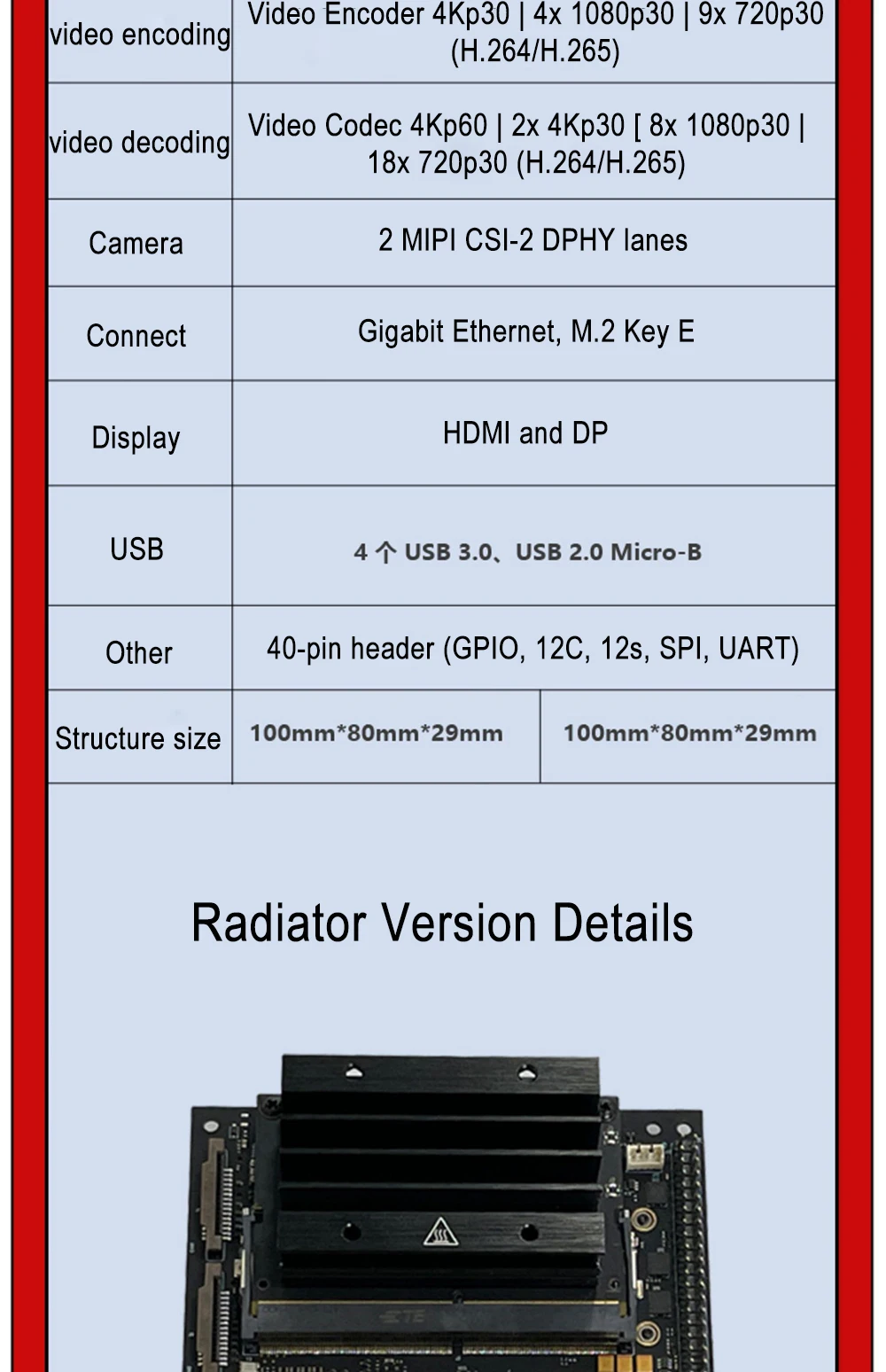 Leetop NVIDIA Jetson Nano B01 Develop Kit 128-Core Maxwell Quad-Core ARM A57 CPU