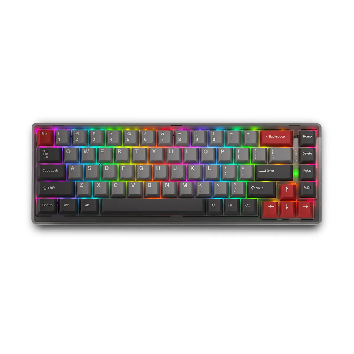 

LORIIK LR68 RGB Hot Swappable Gaming Keyboards 3 Modes 2.4G Type-C Wired bluetooth Mechanical Keyboard 68 Keys Gateron Switch