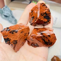 Labradorite naturelle, améthyste, pierre d'obsidienne rouge, plusieurs vrac rugueux, idéal pour le culbutage, le meulage, le polissage, la maison, 0,2 lb/0,5 lb 6