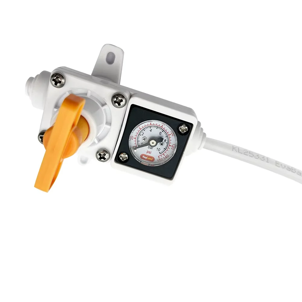 KegLand Duotight Inline-Inline-Regler – mit integriertem Manometer für Wasser/Gas – 6,35 mm (1/4 Zoll Push-In) – Detail 5