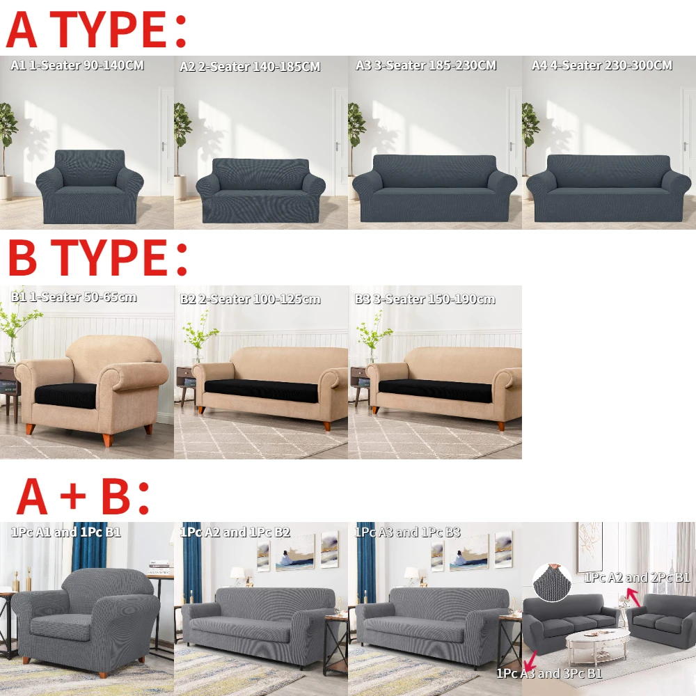 Stretch Jacquard Sofa Slipcovers Elastic Spandex Sofa Cover Couch Covers For Living Room Seat Cushion Couch Furniture Protector sofa cover,furniture cover