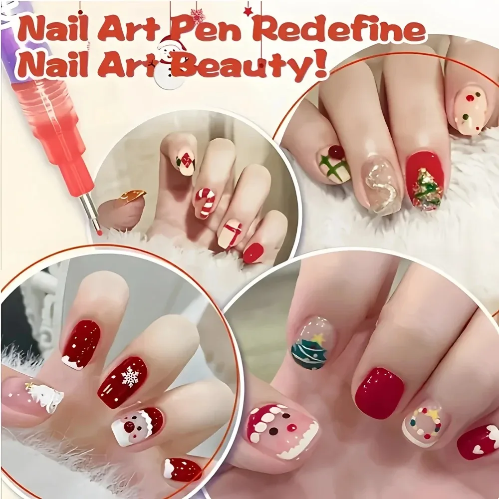 네일 아트 마커 맞춤형 전문 니들 튜브 네일 아트 펜 수작업 아웃라인 펜 아크릴 페인트 펜 세트 아크릴 페인트 브러쉬