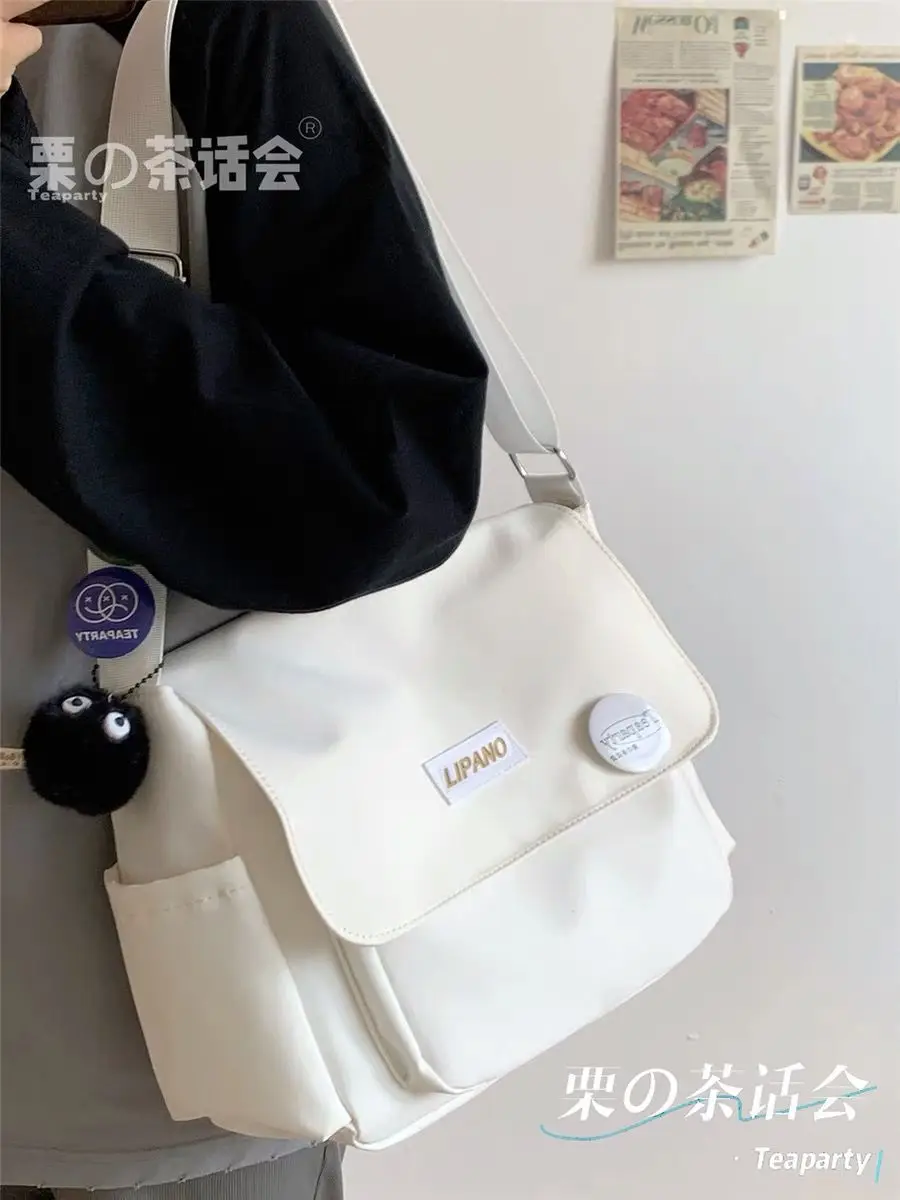 Bolso de mensajero japonés para hombre, bolso de hombro casual de moda,  tendencia de moda, bolso de mensajero con personalidad, bolso para hombre,  Negro grande : Ropa, Zapatos y Joyería 