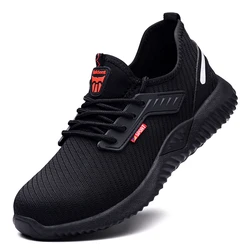 Men's Steel Toe Safety Sneakers - Lightweight, Puncture-Proof, Indestructible Work Shoes - 47 (Safety shoes)