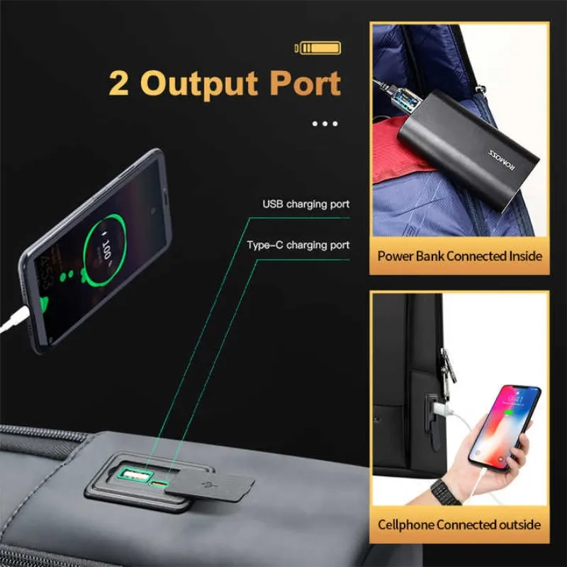 BOPAI Wholesale Men Business Office Commute Custom Light Smart 15 Inch Usb Charging Minimalist Anti Theft Slim Laptop Backpack 4