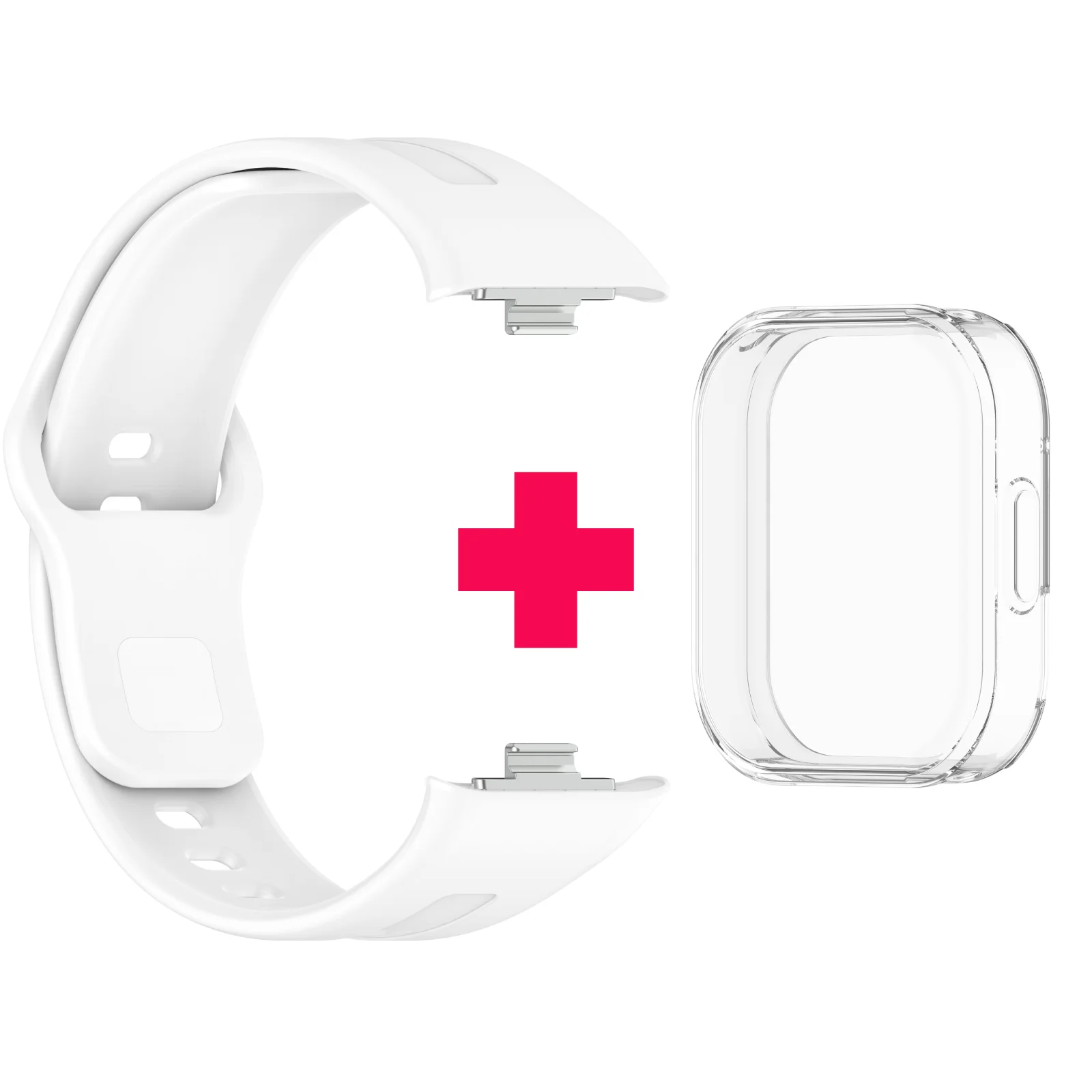 Enhanced Strap and Case Set: Silicone Band and TPU Cover for Sports Use - Compatible with Redmi Watch 6 Series Accessories
