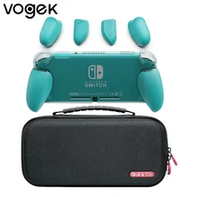 

Vogek Switch Transparent Protective Cover Replaceable Grips For Nintendo Switch Lite Handle TPU Removable GripCase Console Bag