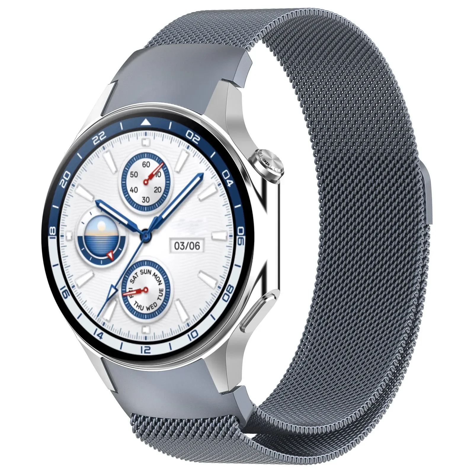 Stainless Steel Milanese Loop Magnetic Buckle Bracelet Wristband Strap