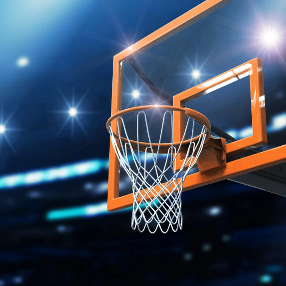 Outdoor Basketball Rack Equipment Basketball Hoop Thicken Nylon Braided Mesh Net Nylon Standard Hoop Net