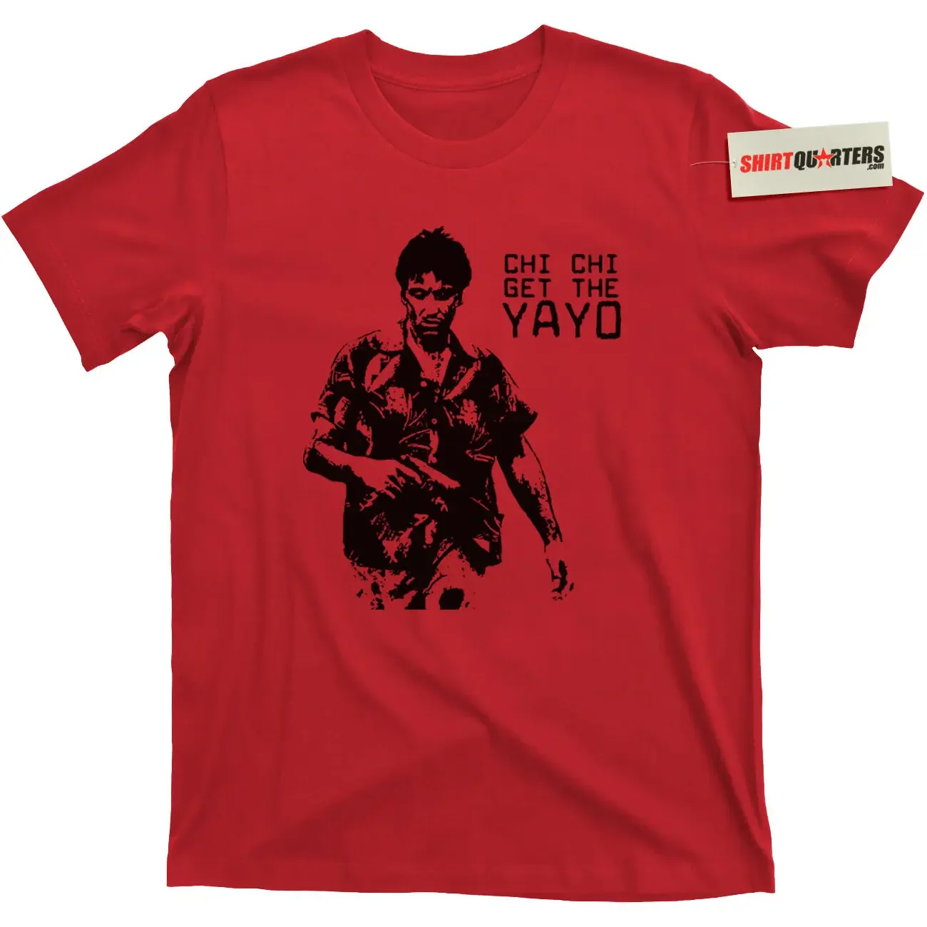 

Футболка с длинным или коротким рукавом и надписью «Chi Get the YaYo Scarface»