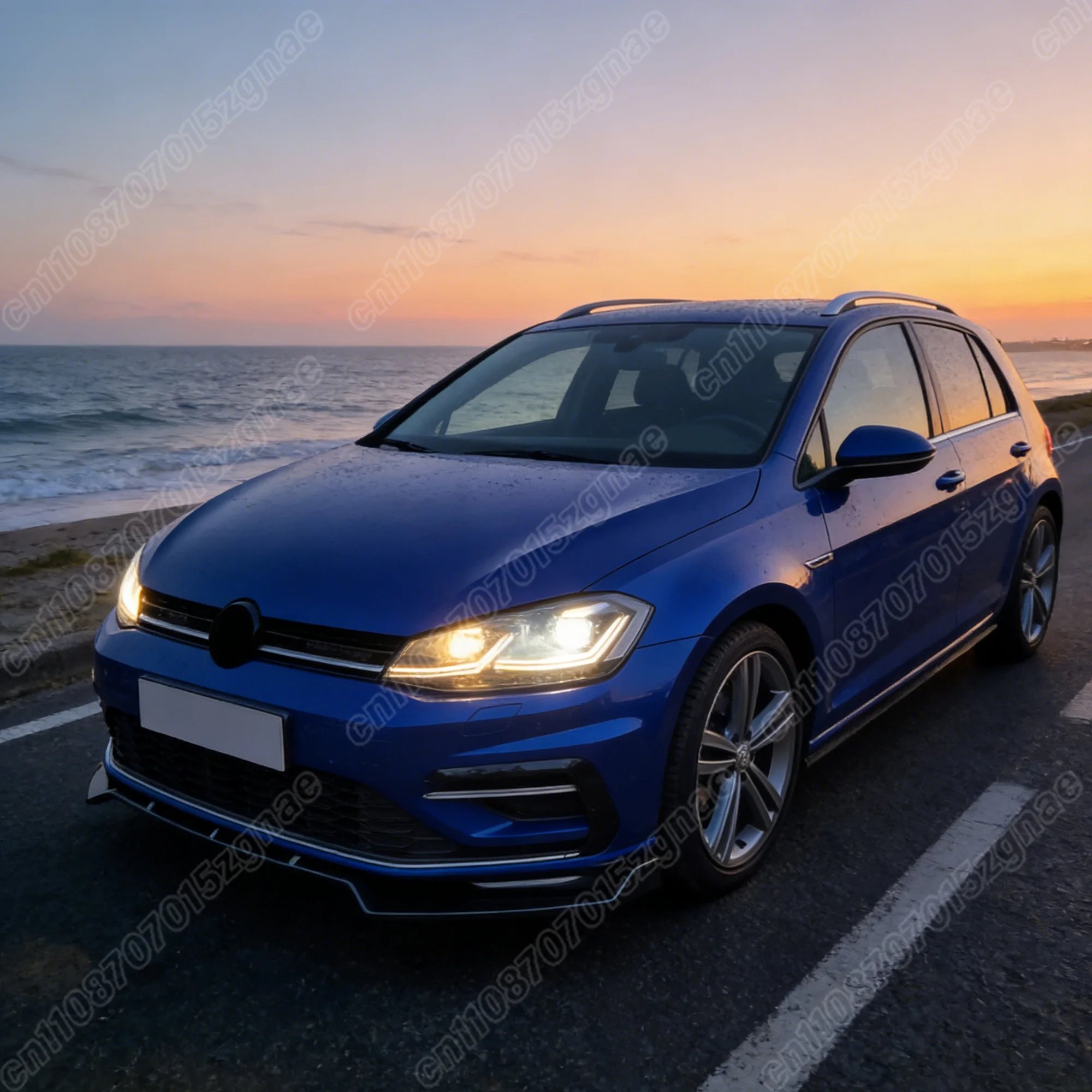 폭스바겐 골프 MK7/7.5 GTI 7 R-Line 2012 2013 2014 2015 2016 2017 2018 2019 2020 자동차 프론트 범퍼 스포일러 립 스플리터 키트