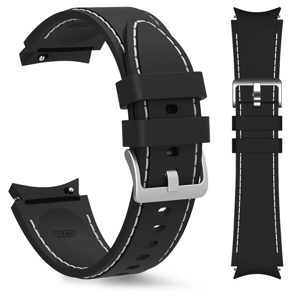 Premium No Gap Silicone Watch Strap - Comfortable Fit for All Models