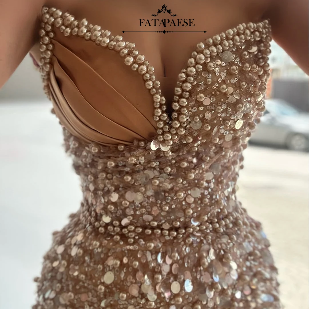 FATAPAESE Customzied Luxury Wedding Dress with 3D Floral Pearls Stones  Strapless Across Neck Sheath Straight Fitted Bridal Gown - AliExpress 320