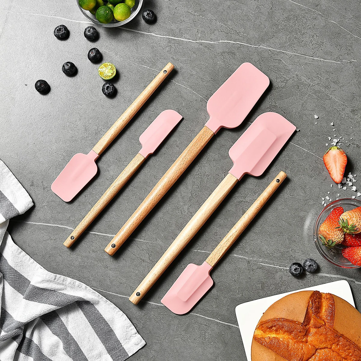 Silicone Baking Spatula Set 5
