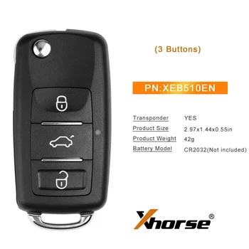 XHORSE XEB510EN B5 범용 슈퍼 원격 내장 XT27B VVDI 슈퍼 칩 스마트 키