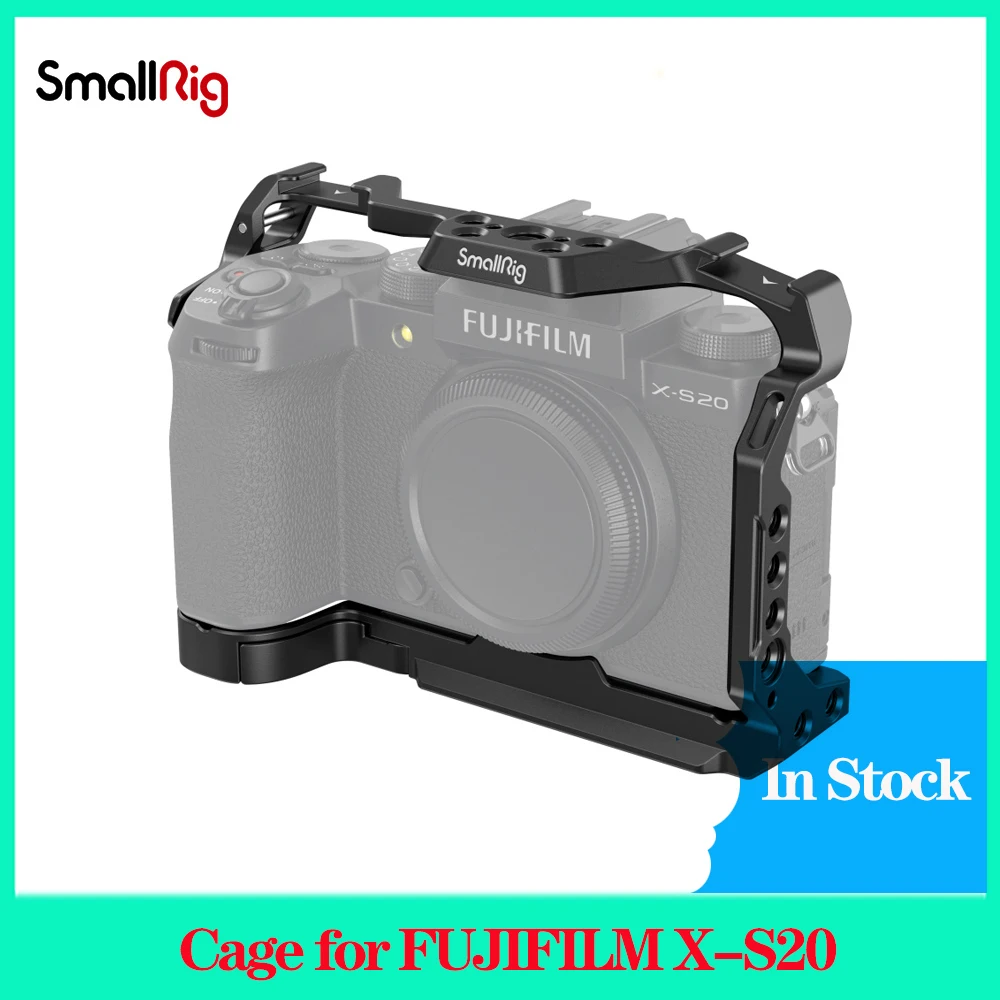 Gabbia Smallrig Per Fujifilm X-S20 4230 Piastra A Sgancio Rapido Arca Swiss Integrata Con Custodia In Pelle 1/4-20 Vite X-S20 Accessori