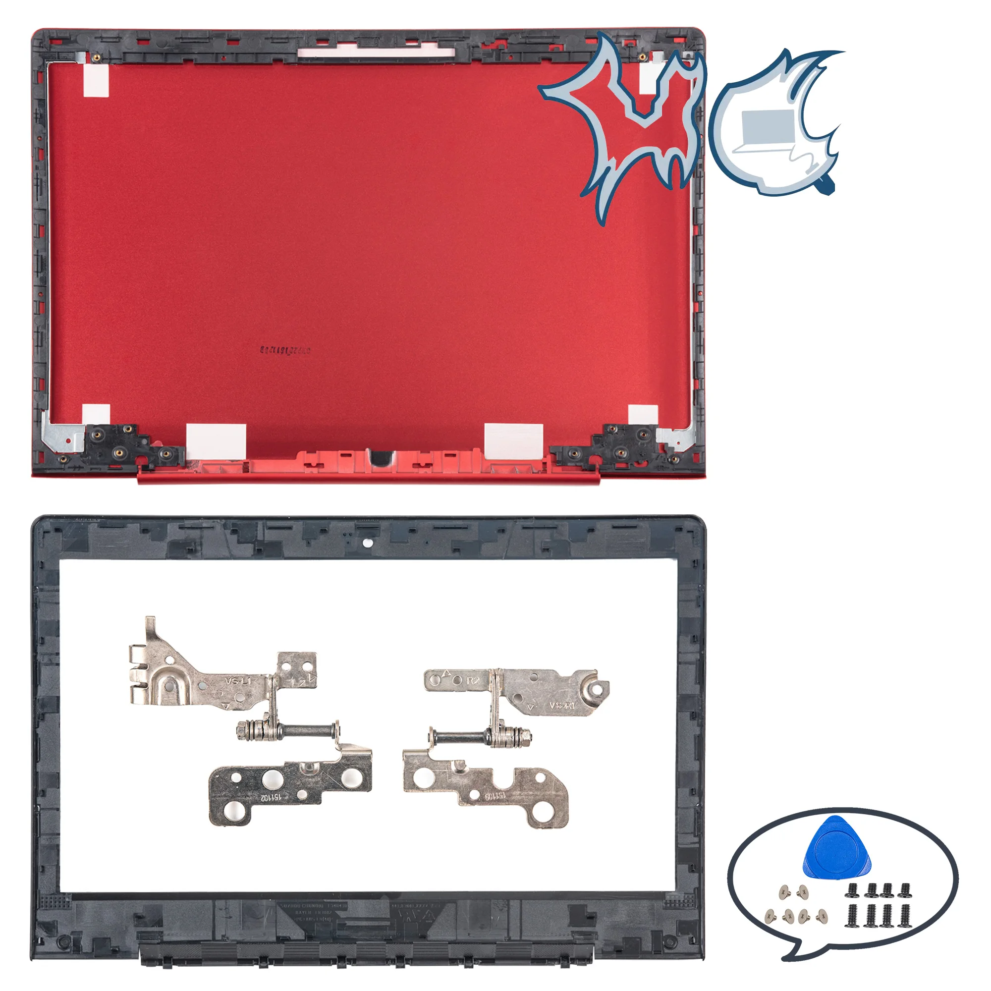 Ideapad 300S-14ISK 500S-14ISK U41-70 S41-35 S41-75 i2000 베젤 힌지 부품용 새 LCD 뒷면 커버 빨..