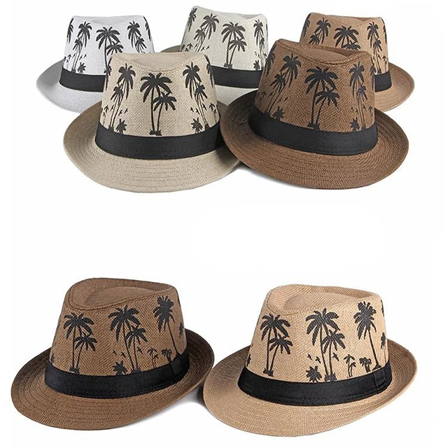 Apparel Mens Straw Beach Hats, Straw Summer Hats Men