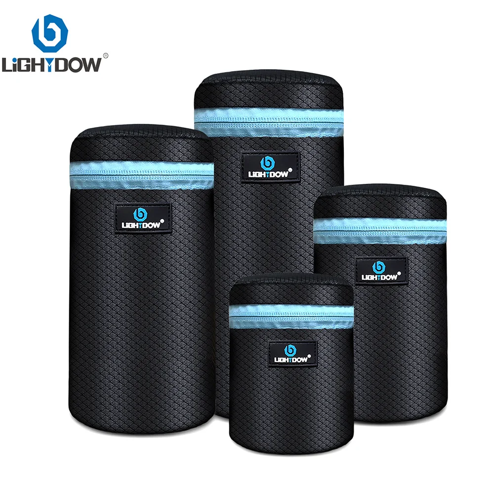 Lightdow sac d'objectif d'appareil photo pochette en Polyester sac d'objectif de transport Portable pour objectifs d'appareil photo reflex numérique Canon Nikon Sony Pentax Fujifilm