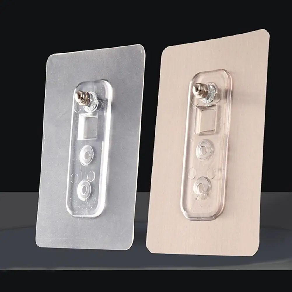 Multi Purpose Hooks Adhesive Wall Hook Self Adhesive Hooks Wall Mount Hooks 10pcs No-punch Screw Sticker Strong Nail-free Hook