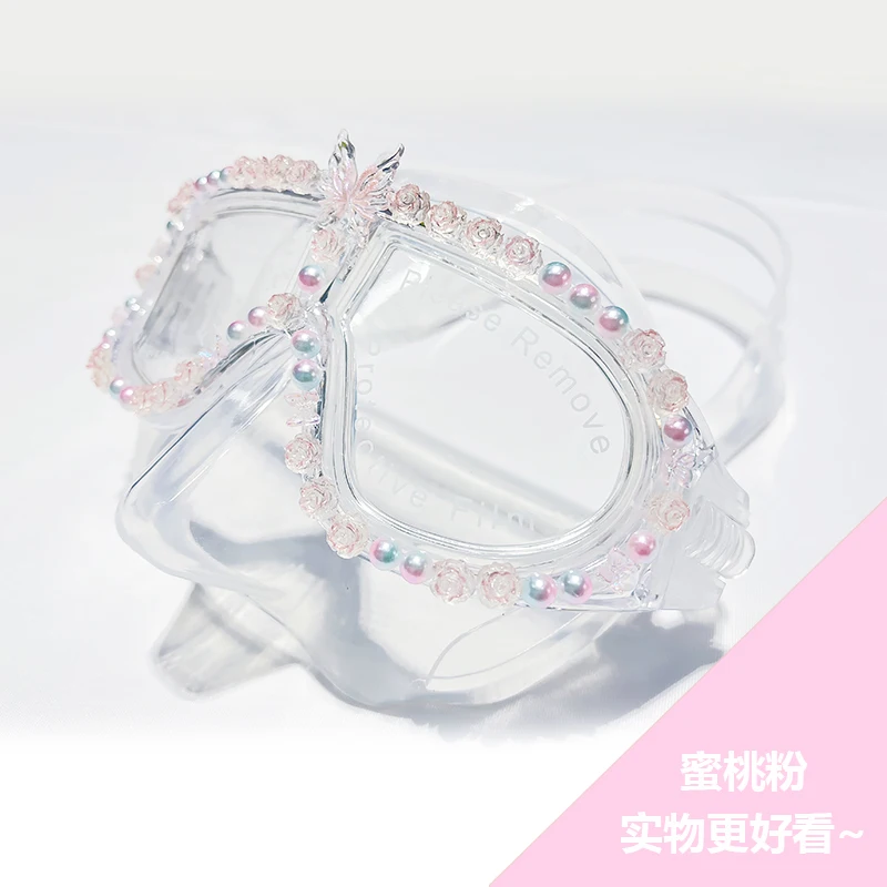 Adult and children's free diving small volume mermaid water dance goggles anti fog myopia aquarium performance swimming goggles