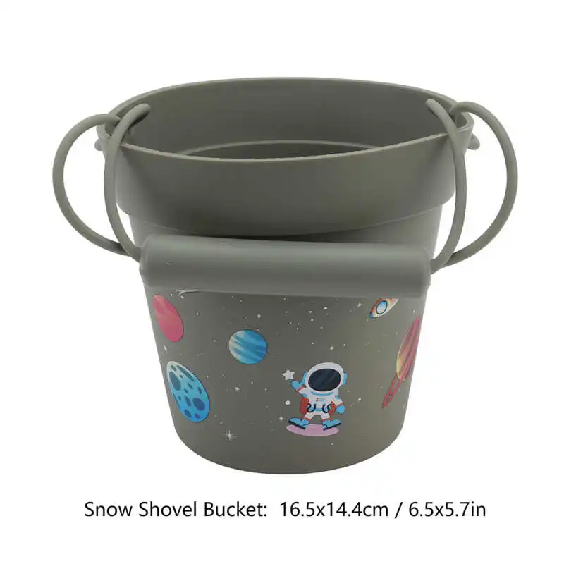 Silicone Snow Toys Parent Child Interaction Safe Waterproof Outdoor Snow Buckets and Shovels 4