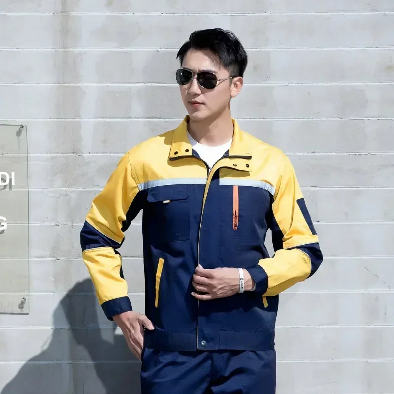 

Labor Coveralls Workmen Clothing men Workwear Workshop Women Mechanical Suit cotton for Uniform Work Clothes Car